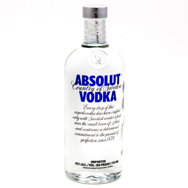 Absolut - Vodka - 80Proof - 750ml