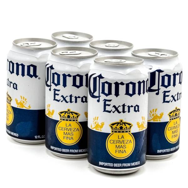 Corona Extra - Imported Beer - 12oz Can - 6 Pack