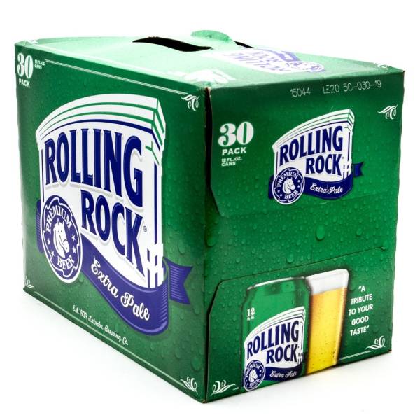 Rolling Rock - Extra Pale Premium Beer - 12oz Can - 30 Pack