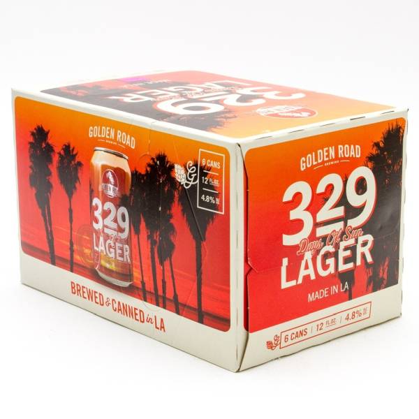 Golden Road - 329 Days Of Sun Lager - 12oz Can - 6 Pack