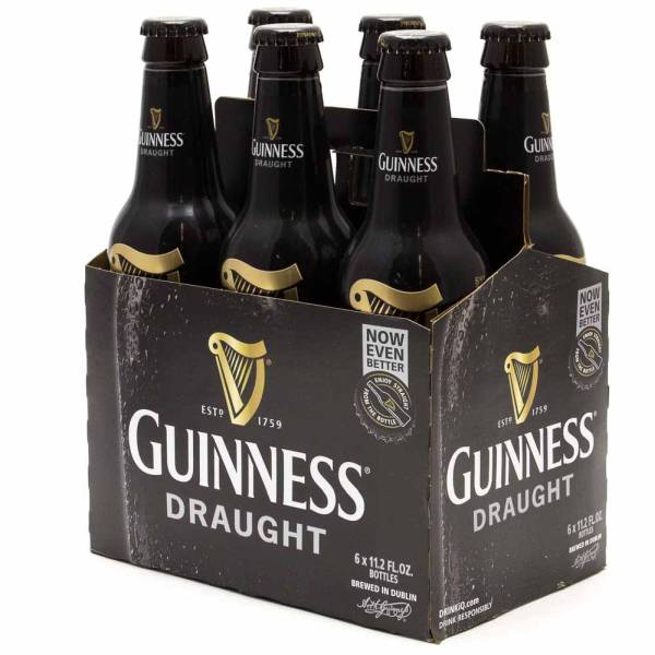 Guinness - Draught - 11.2oz Bottle - 6 Pack