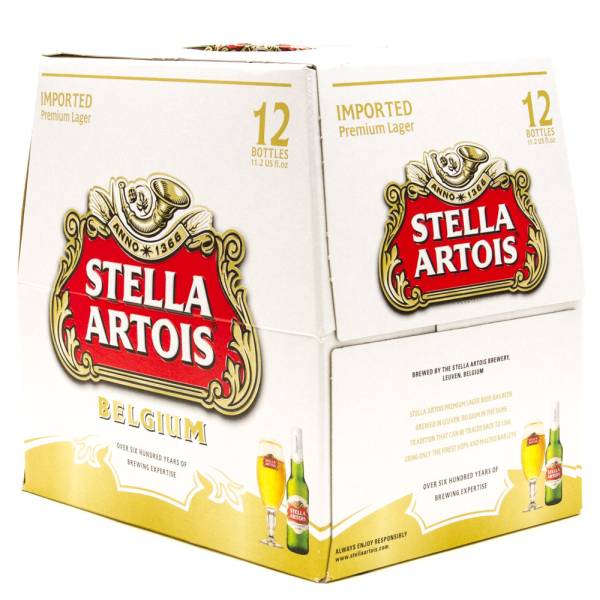 Stella Artois - Imported Lager - 12oz Bottle - 12 Pack