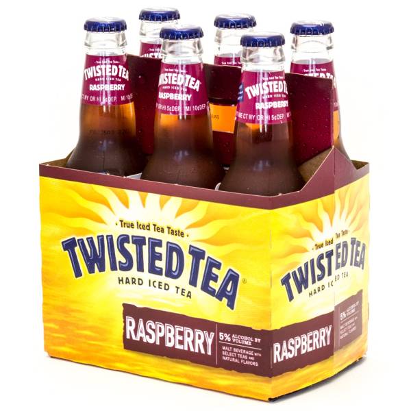 Twisted Tea Hard Iced Tea Raspberry 12oz Bottle 6