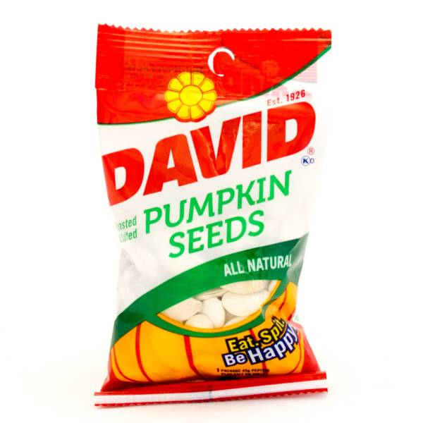 David - Pumpkin Seeds - All Natural - 2.25oz