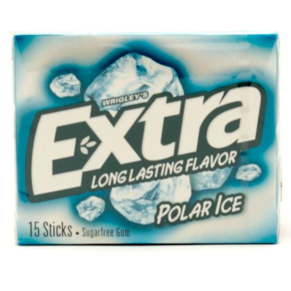 Extra - Polar Ice Sugarfree Gum - 15 Sticks