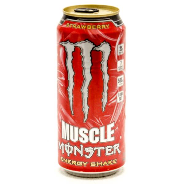 Muscle Monster - Energy Shake - Strawberry - 15fl oz