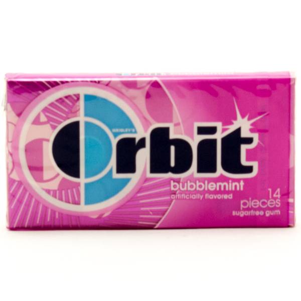 Orbit - Bubblemint Sugarfree Gum - 14 Pieces