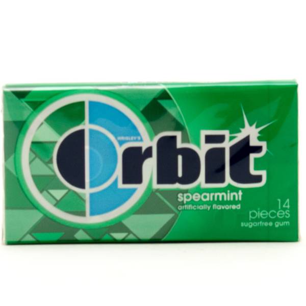 Orbit - Spearmint Sugarfree Gum - 14 Pieces