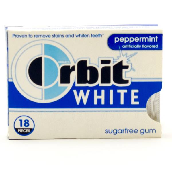 Orbit - White Peppermint Sugarfree Gum - 18 Pieces
