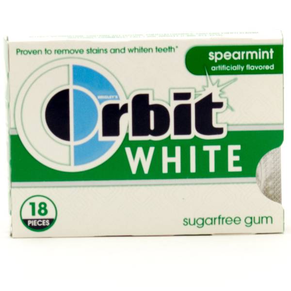 Orbit - White Spearming Sugarfree Gum - 18 Pieces
