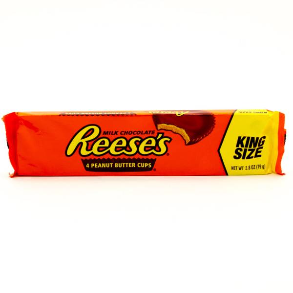 Reese's - Milk Chocolate - 4 Peanut Butter Cups King Size - 2.8oz
