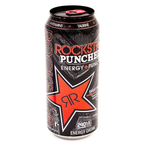 Rock Star - Punched Energy Drink - Fruit Punch - 16 fl oz