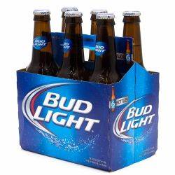 Bud Light - 12oz Bottle - 6 pack