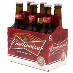 Budweiser - Beer - 12oz Bottle - 6 pack