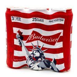 Budweiser - Beer - 25oz Can - 3 Pack