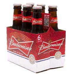 Budweiser - Beer - 7oz Bottle - 6 Pack