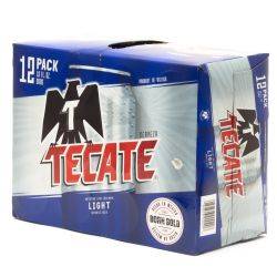 Tecate - Light Beer - 12oz Can - 12 Pack