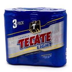 Tecate - Light Beer - 24oz Can - 3 Pack