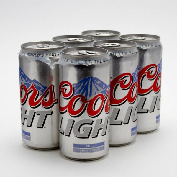 Coors Light Beer -12oz Can - 6 | Beer, Wine Liquor Delivered To Your Door or business. 1 hour delivery