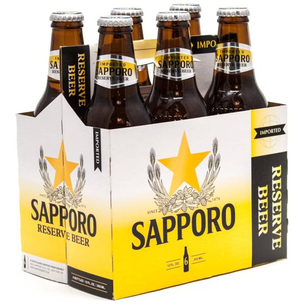 Sapporo - Reserve Beer - 12oz Bottle - 6 Pack