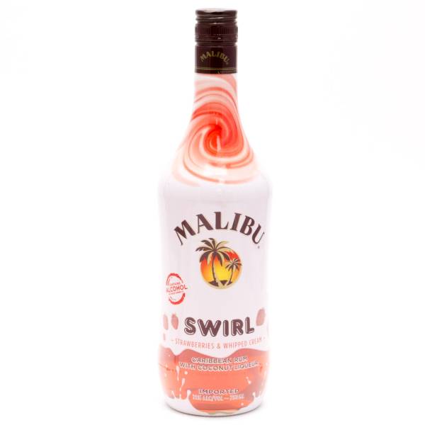 Malibu - Swirl Strawberried & Whipped Cream Rum - 750ml
