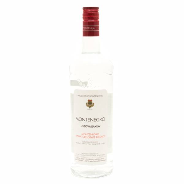 Montenefro - Lozova Rakija - Immature Grape Brandy - 1L