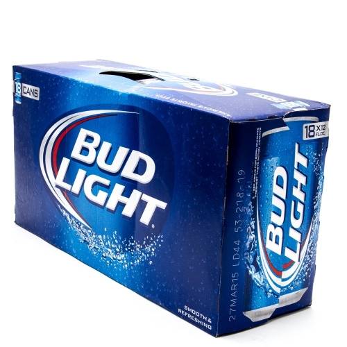 Bud Light - 18 pack cans
