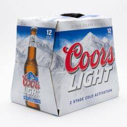 Coors Light Beer - 12oz Bottle - 12 Pack