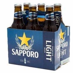 Sapporo - Premiuim Light Beer - 12oz...