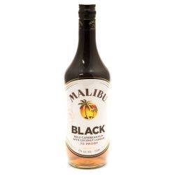 Malibu - Black Caribbean Rum - 750ml
