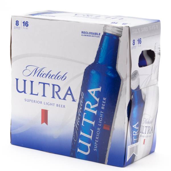 Michelob Ultra - 16oz Aluminum Bottles - 8 Pack | Beer, Wine and Liquor ...