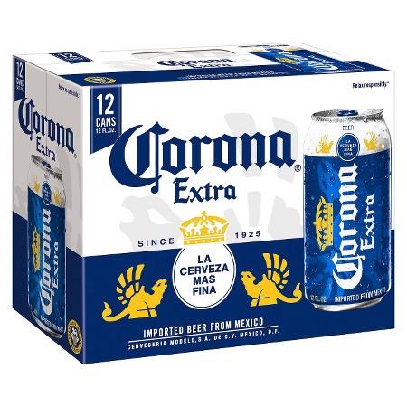Corona Extra - Imported Beer - 12oz Can - 12 Pack | Beer, Wine and ...