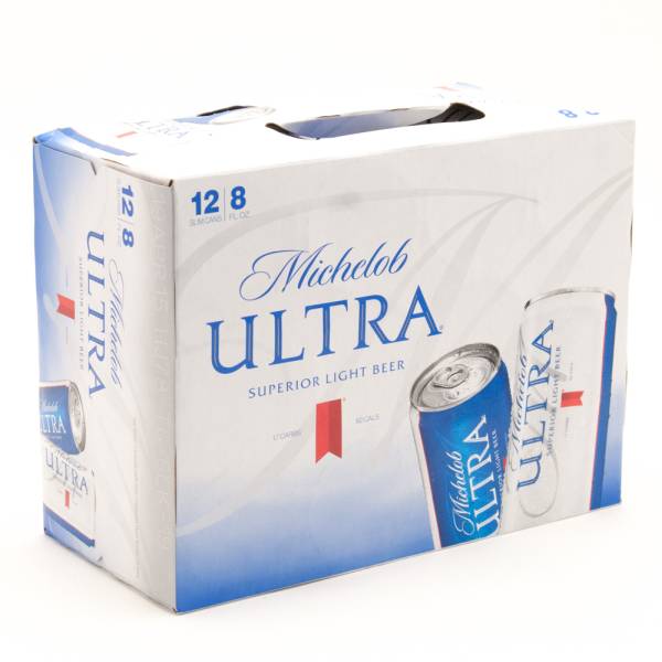 Michelob Ultra - 8oz Slim Can - 12 Pack | Beer, Wine and Liquor ...
