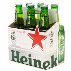 Heineken Light - 12oz Bottle - 6 Pack