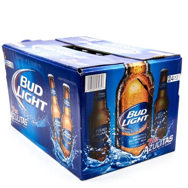 Bud Light Beer 7oz Bottle 24 Pack Beer, Wine and Liquor