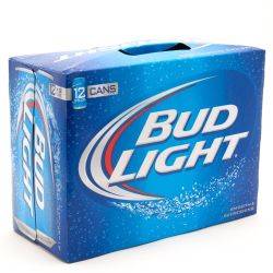 Bud Light 12 pack, 12 oz cans