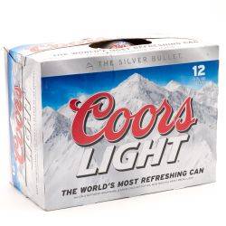 Coors Light - 12 pack cans case