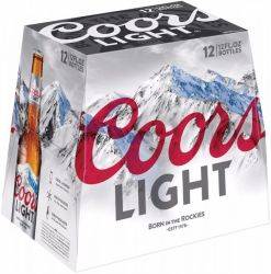 Coors Light 12 pack bottles