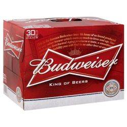 Budweiser 30 pack cans