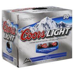 Coors Light 30 pack can
