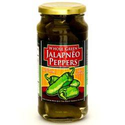 Whole Green Jalaneo Peppers - 16 oz