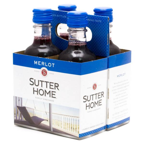 Sutter Home Merlot 4 Pack 187ml Bottles