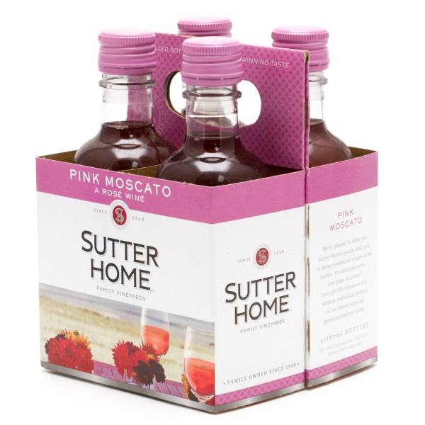 Sutter Home Pink Moscato A Rose Wine 4 Pack 187ml Bottles