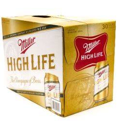 Miller High Life 30 Pack, 12oz Cans