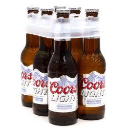 Coors Light 6 Pack 12oz Bottles