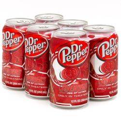 Dr Pepper - 6 pack - 12oz Cans
